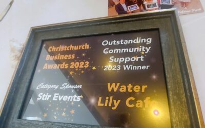 Our Cafe Won a Christchurch Business Award !!!